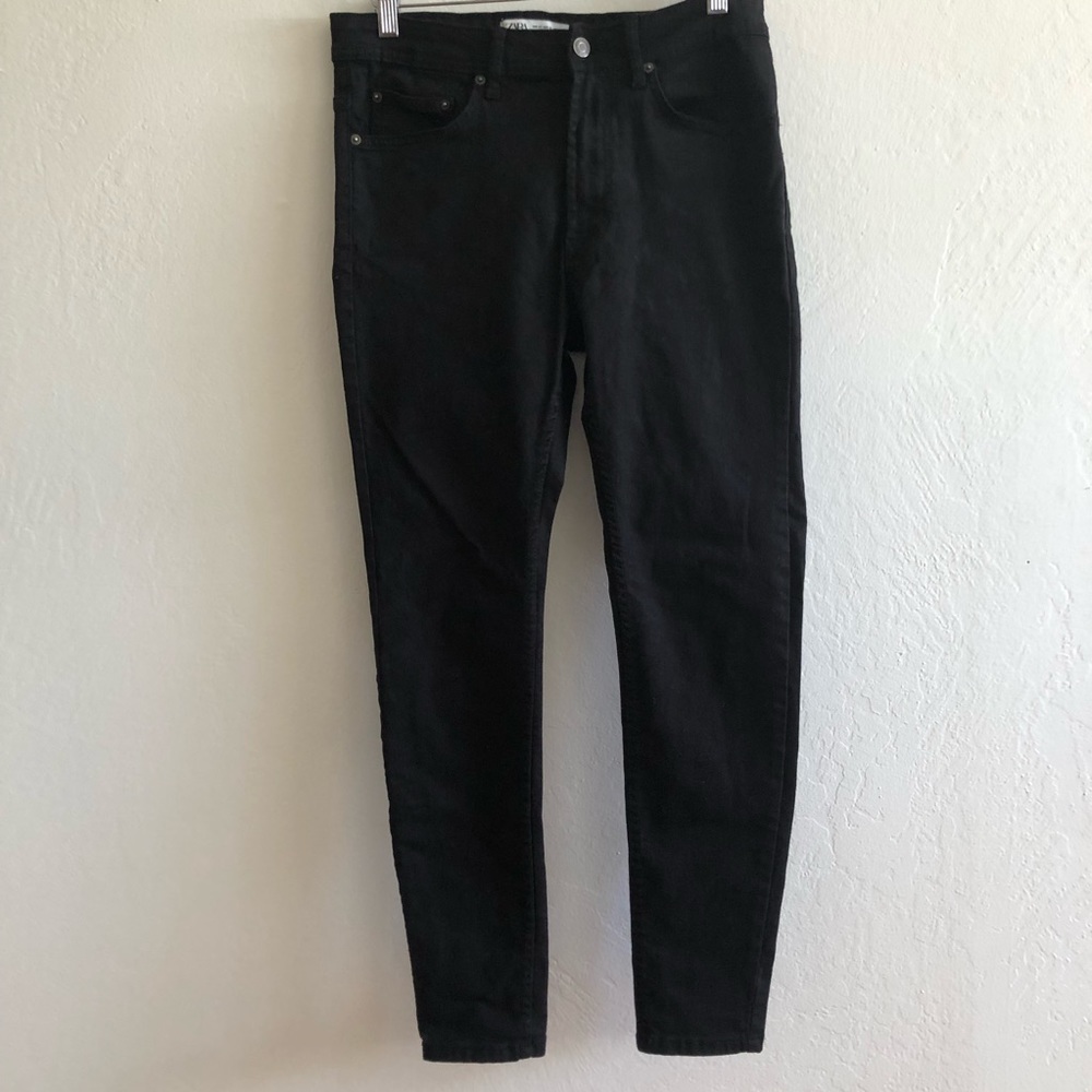 Zara denim wear black jeans